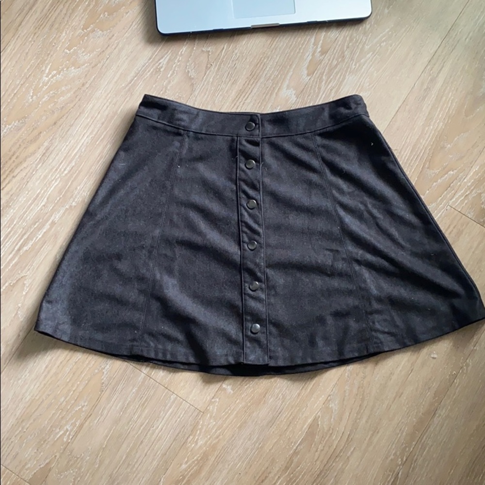 Black button-up skirt